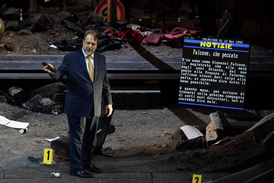 Nicola Sani Franco Ripa di Meana Giovanni Falcone Paolo Borsellino mafia strage Capaci Palermo Sicilia opera contemporanea